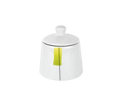 zucker.jpg Kaffeeergänzungsset Milchkännchen & Zuckerdose Manhattan Porzellan weiß mit Dekor_Bild_2