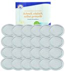 24er Set Weck Glasdeckel 60mm incl. Gelierzauber Rezeptheft von Diamantzucker_Bild_3