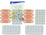 Weck-Einkoch-Set - 48 Glasdeckel 100 mm + 48 Einkochring 100 mm + 96 Weck-Klammern incl. Gelierzauber Rezeptheft von Diamantzucker_Bild_5