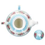 KLASSIK Blüten Blau Tea for One Kanne + Tasse aus Porzellan - 4009_Bild_6