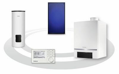 Gasheizung mit Regelung Speicher und Solaranlage Gasheizung mit Regelung Speicher und Solaranlage