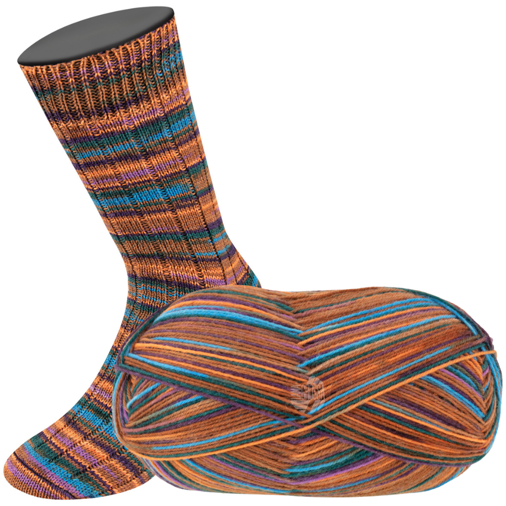 Lana Grossa MEILENWEIT 100 g AKTION! 4-fach Sockenwolle mit neuen Farben! 420  m