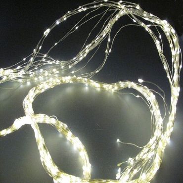 Micro LED Lichterkette Flash außeninnen 1,9m 640LED warm weiß 