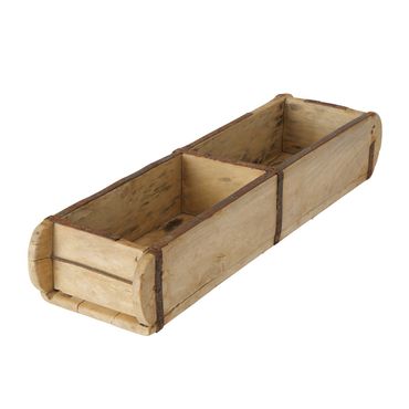 Box Rygge recyceltes Holz hellbraun H.9 cm  L,58 cm