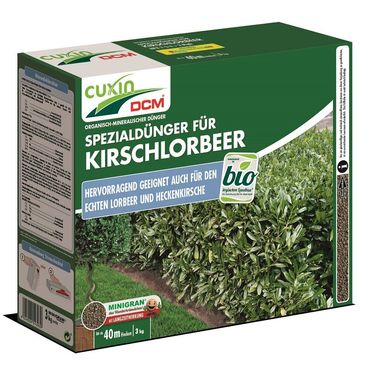 Cuxin DCM Spezialdünger Kirschlorbeer Dünger Heckenkirsche 3,0 kg
