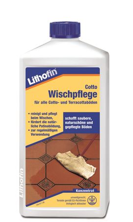 Lithofin Cotto Wischpflege  für alle Cotto und Terracottaböden 1 Liter