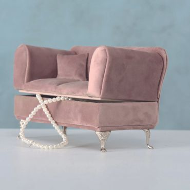 Schmuckbox Canape, Sonderform Schmuckdose Sofa