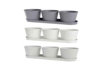 Pflanztopf Blumentopf Übertopf 4 TLG 11,5 x 35 x 10,5 cm Stückpreis