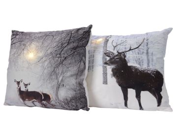 LED Kissen Motiv Reh oder Hirsch batterbetrieben Stückpreis