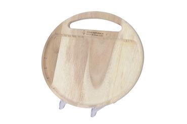 Brett rund Holzbrett Schneidebrett aus Akazienholz Rund 41 x 1,5 x 41cm