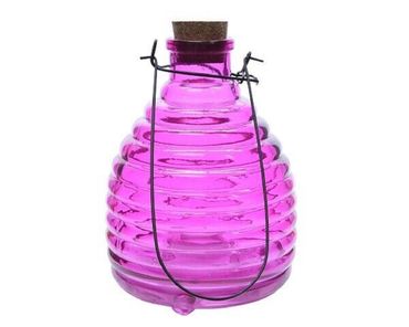 Wespenfalle Insektenfalle Glas Ø 13 cm H 17 cm pink Stückpreis
