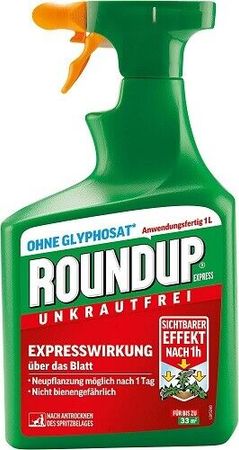 Roundup Express Unkrautfrei Anwendungsfertig 1 Liter Sprühflasche