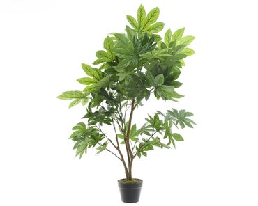 Aralie Kunstpflanze Kunstblume Zuhause Hochzeit Büro grün H  90cm