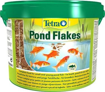 Tetra Pond Flakes Hauptfutter in Flockenform Gartenteichfische 10 Liter Eimer