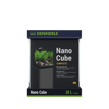 Dennerle 3307 Nano Cube Complete, 20 Liter - Mini Aquarium Komplettset