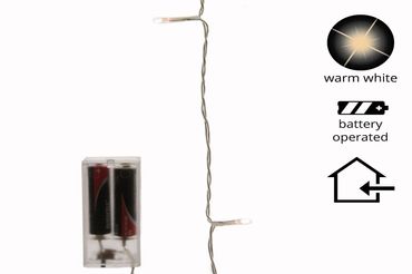 LED Lichterkette indoor innen 2,75 m L   20 Lichter