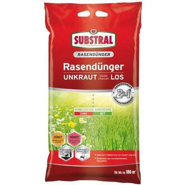 Substral 2in1 Rasendünger Unkraut bleibt chancenlos 9,1 kg