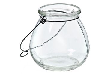 Windlicht Glas transparent H 11cm 