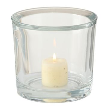 Windlicht Hurricane aus Glas  H 12 cm klar