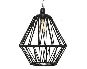 Solarlampe Laterne schwarz Eisen Ø 38cm / H47cm