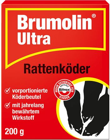 Brumolin Ultra Rattenköder 200 g Ungezieferköder Haushaltsschädlinge