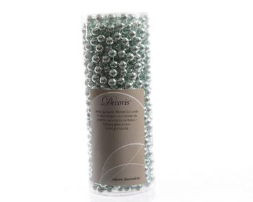 Perlenkette Perlenband Perlengirlande Kunststoff Ø0,8 cm L10 m grün