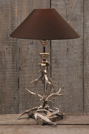 Lampe Geweih Tischlampe Stehlampe  H 59 cm