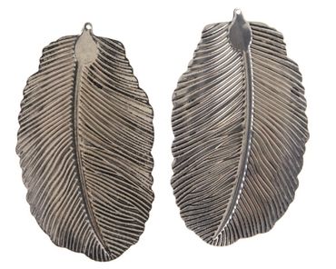 Feder Metallfeder Hänger Baumdeko Fensterdeko 2 er Set