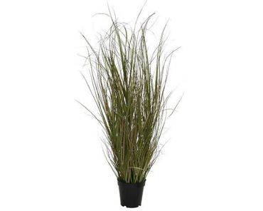 Gras Topf Kunstpflanze Kunstblume Polyester grün H 90 cm Ø 45 cm