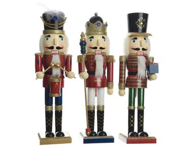 Nussknacker Dekofigur Weihnachten Holz rot H 38 Stückpreis