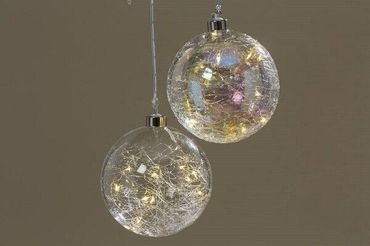 Weihnachtskugel Jilia LED - 12 cm Durchmesser  Stückpreis