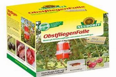 Neudorff ObstfliegenFalle + Lockstoff Fruchtfliegen und Kirschessigfliege
