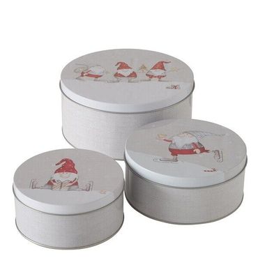 Vorratsdose Bolle, 3 tlg., Set 3, Weihnachtsgebäck Keksdose Weihnachtsdose