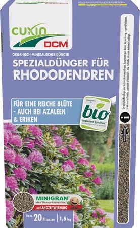 Cuxin DCM Spezialdünger Rhododendren Azaleen Erika Bio 1,5  kg