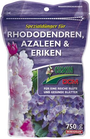 Cuxin DCM Spezialdünger Rhododendren Azaleen Erika Bio 750 g