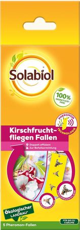 Solabiol Kirschfruchtfliegenfalle 5 Stk  frei von Insektiziden