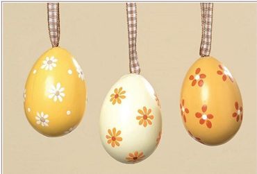 Ostereier Ei Hänger Ostern 6tlg. Kunststoff bruchsicher