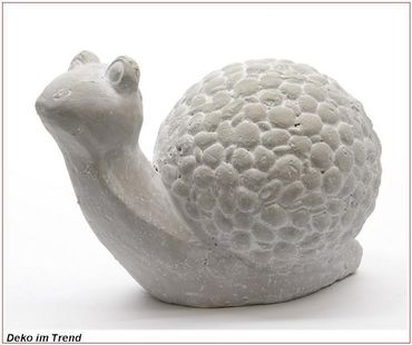 Beton Schnecke Deko Tier Gartendeko Dekofigur Vintage Tierfigur H ca. 11 cm