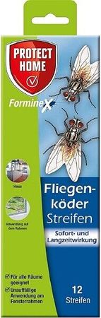 Protect Home Forminex Fliegenköder Streifen 12 Stück Fliegenbekämpfung Innenraum