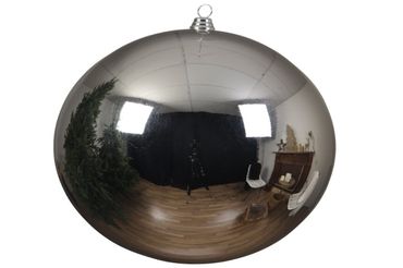 Christbaumkugeln Weihnachtskugeln bruchfest Ø 40 cm 1 Stück silber glanz