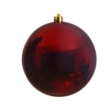 Christbaumkugeln Weihnachtskugeln bruchfest Ø 14 cm 1 Stück rot/glanz