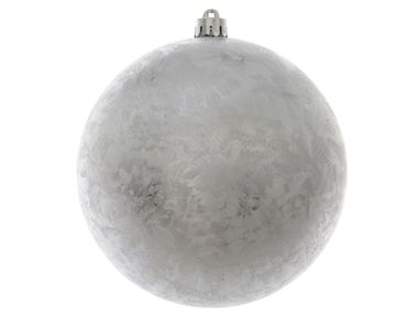 Christbaumkugeln Weihnachtskugeln bruchfest Ø 20 cm 1 Stück silber eislack
