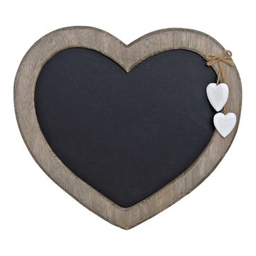 Memotafel aus Holz Herzform Herzmemotafel
