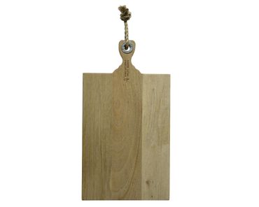 Schneidebrett Brett Holz Mangoholz  Käsebrett Servierbrett Küchenbrett L 48 cm
