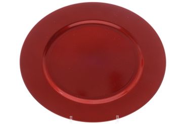 Dekoteller Platzteller Weihnachtsteller Ø 33 cm rot