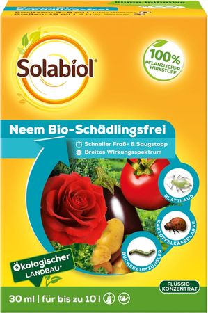 Solabiol Schädlingsfrei Neem Bio 30 ml für den ökologischen Landbau
