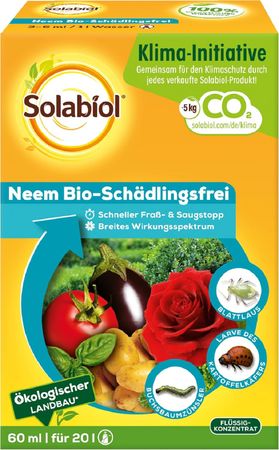 Solabiol Schädlingsfrei Neem Bio 60ml für den ökologischen Landbau