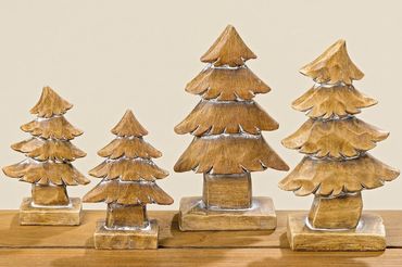 Baum 2er Set H: ca.21cm. Terrakotta braun