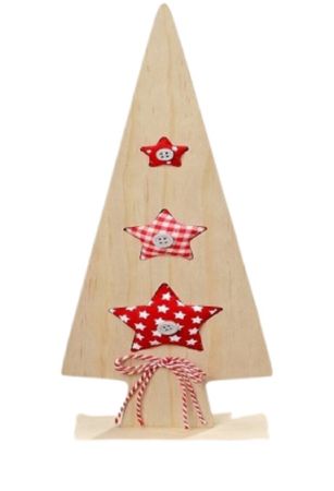 Dekoaufsteller Tino Baum Tanne Textil H.38 cm Stückpreis