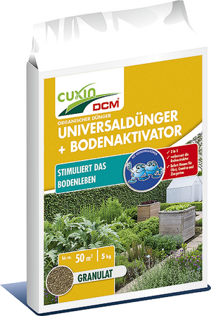 Cuxin DCM Universaldünger + Bodenaktivator 5 kg Nährstoffe Obst Gemüse Ziergärten